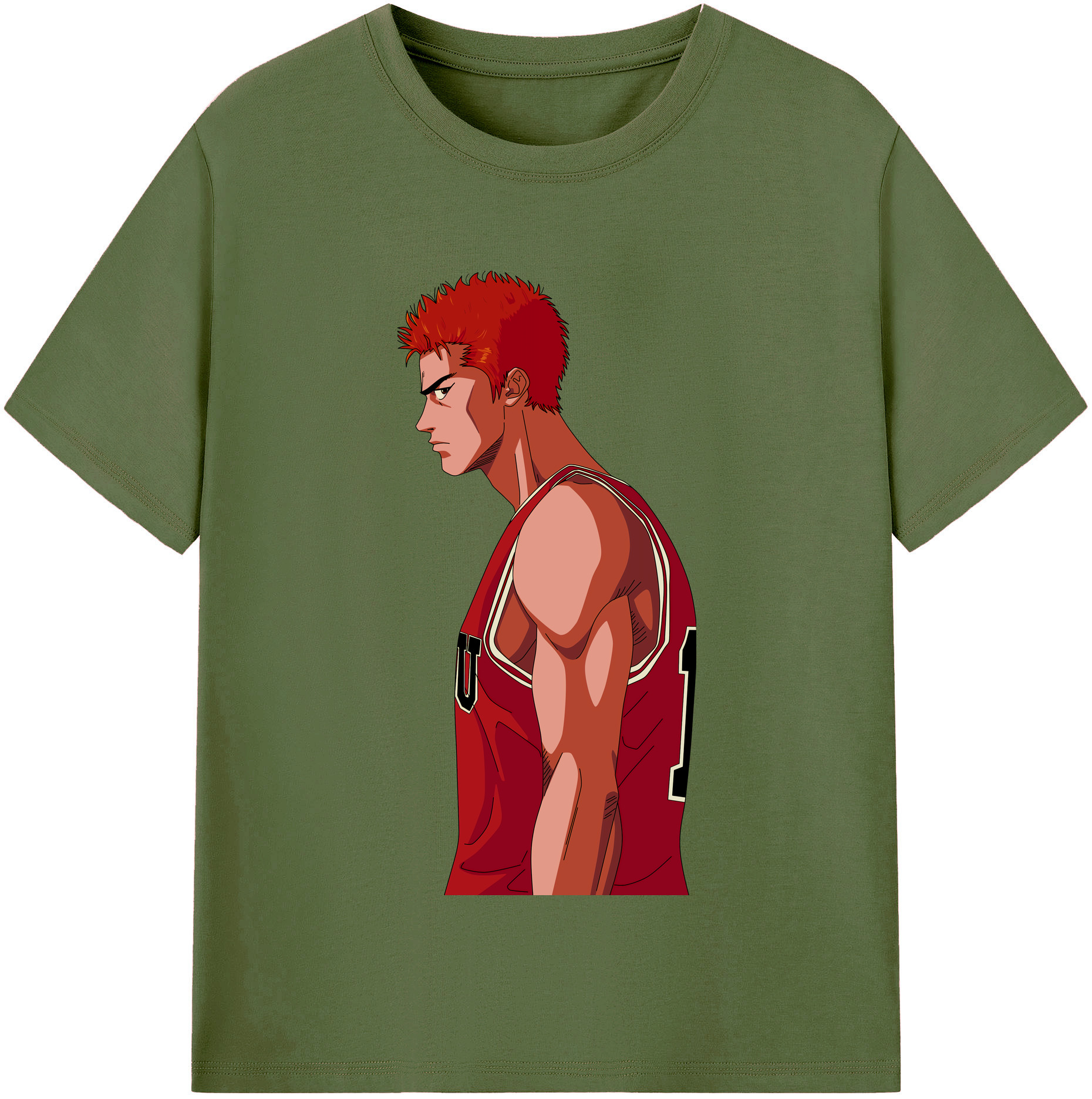 SLAM DUNK／スラムダンク 綿100％半袖Tシャツ（フロントプリント）